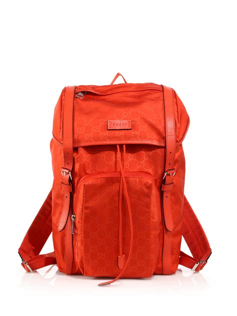 gucci red nylon backpack|Gucci backpack cost.